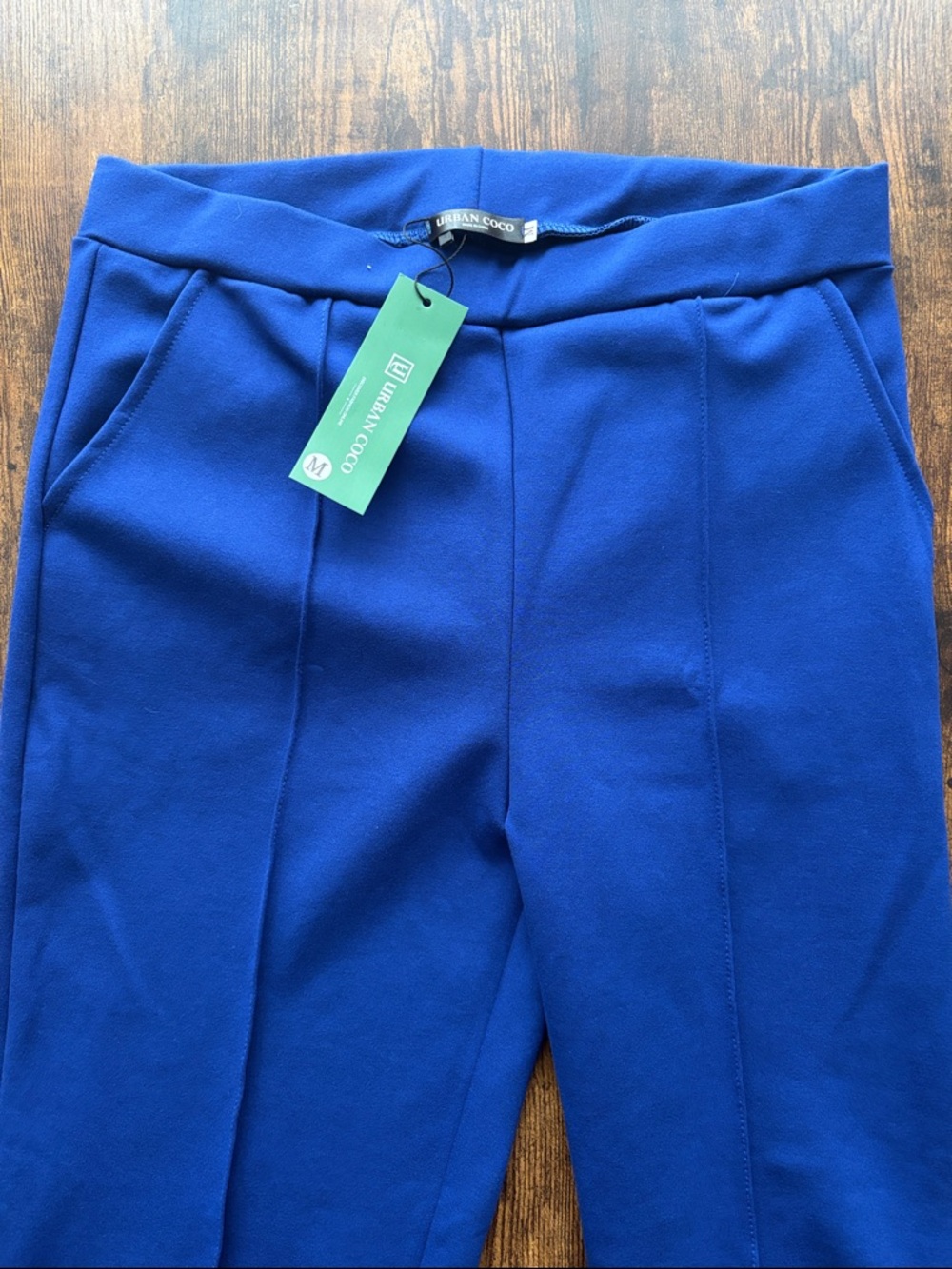 Women’s Straight-Leg Ponte Pants in Cobalt Blue - Picture 2 of 2